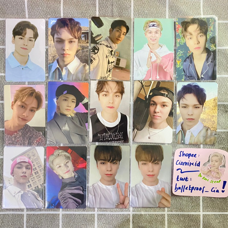 Seventeen Official Photocard // Official Photocard Vernon Wonwoo Jenghan Woozi // PC Henggarae an Od