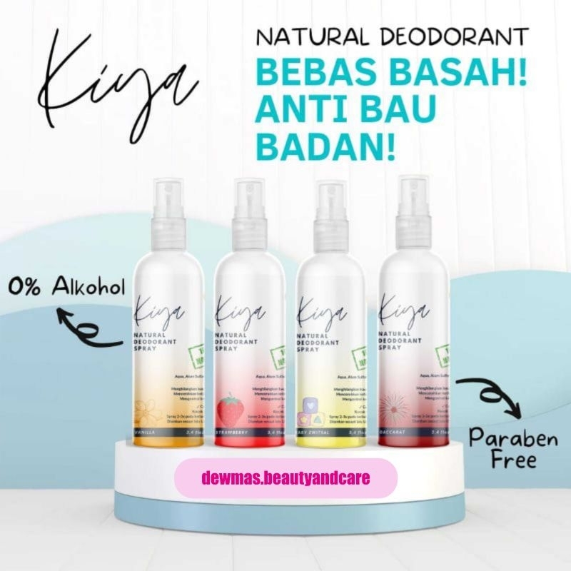 Kiya Deodorant Tawas Spray Natural Deo Spray