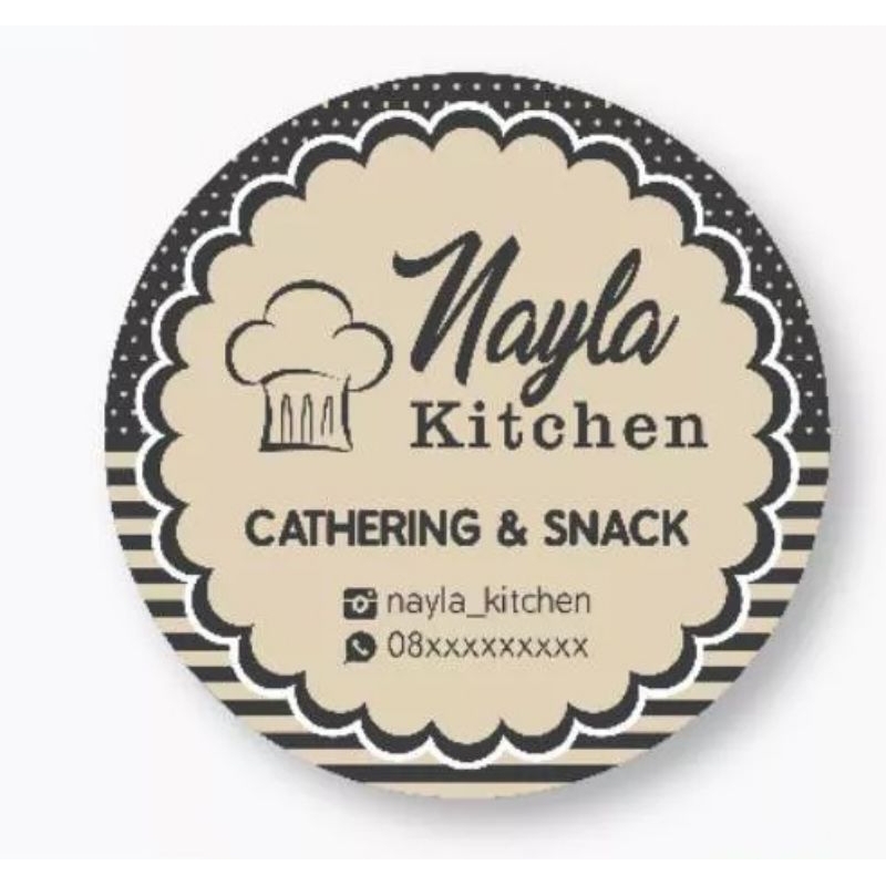 

Sticker / Label Kemasan / Desain suka-suka gratis