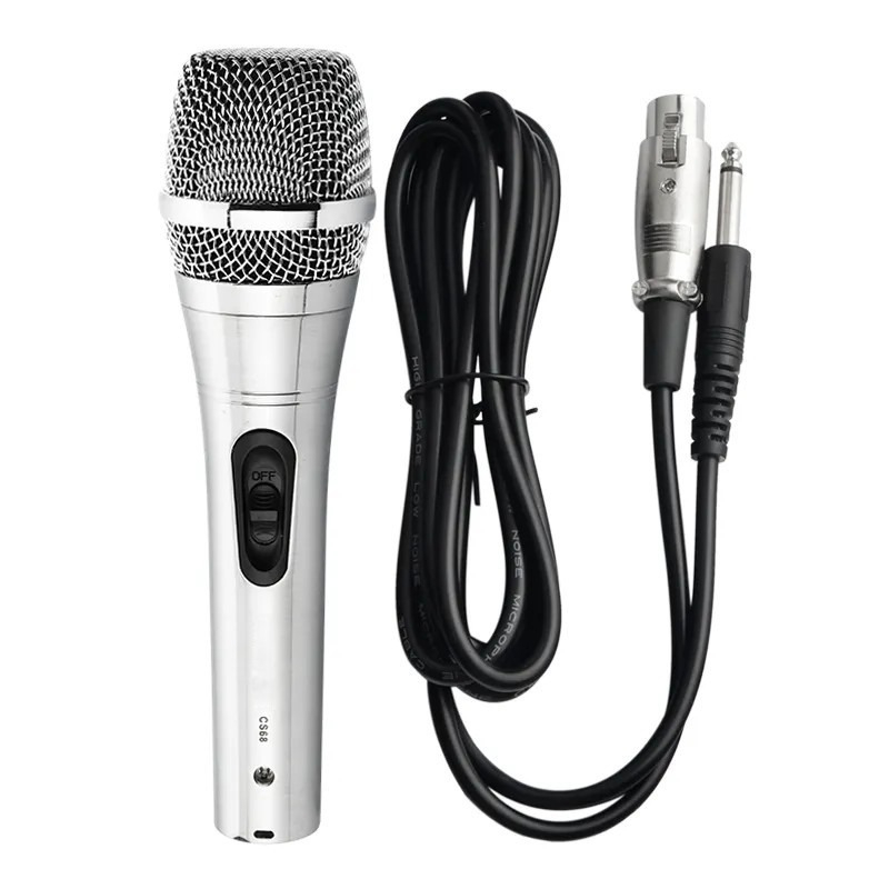 Fleco SC-68 Dengan Kabel Mikrofon Dynamic Microphone Mic Karaoke Profesional Microphone / Mik Mikrofon Mikrophone Kabel Jack Besar 6.5mm Fleco SC68 | FMS