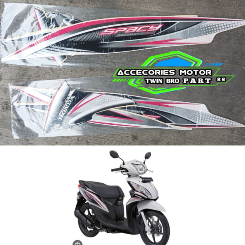 Lis List Body Honda Spacy Carbu Spacy Karbu Hitam Putih