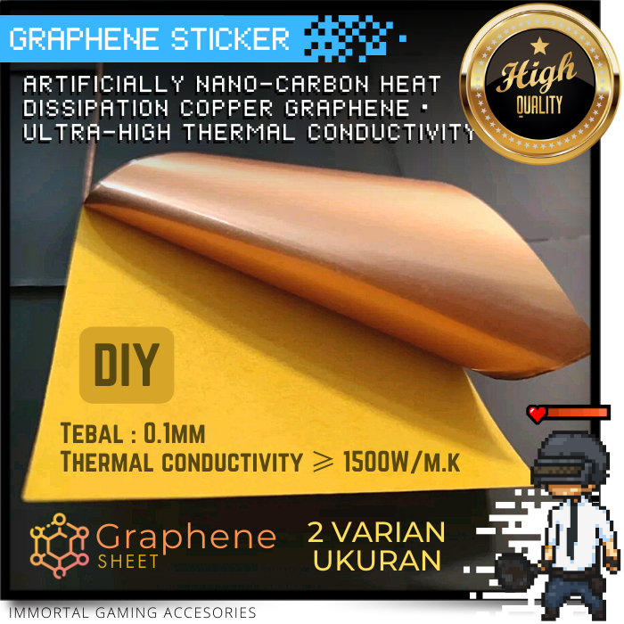 Whiskeria_ [Im] Graphene Copper Sheet Thermal Sticker Graphite For Passive Heatsink Heat Dissipation