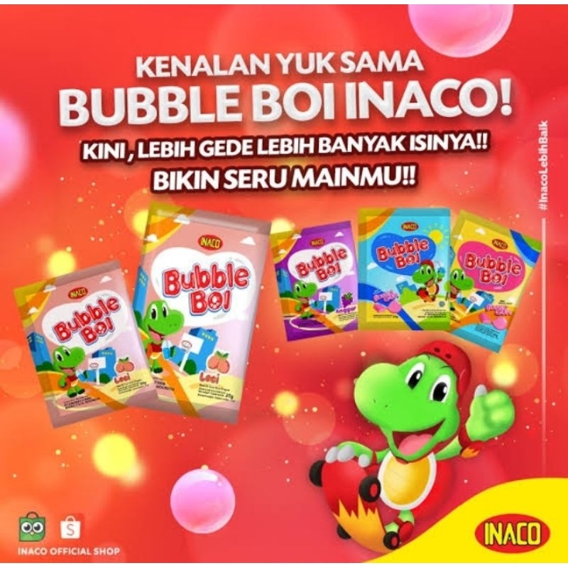 

Inaco | Bubble Boi Nata De Coco | 1 Renceng Isi 10 Bungkus @ 30gram