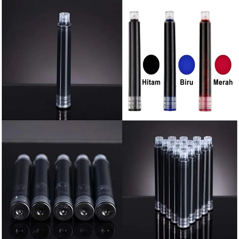 

International Standart Ink Refill Cartridge Fountain Pen. Tinta Isi Ulang, Catridge Ink, Katrid Pena Pulpen.