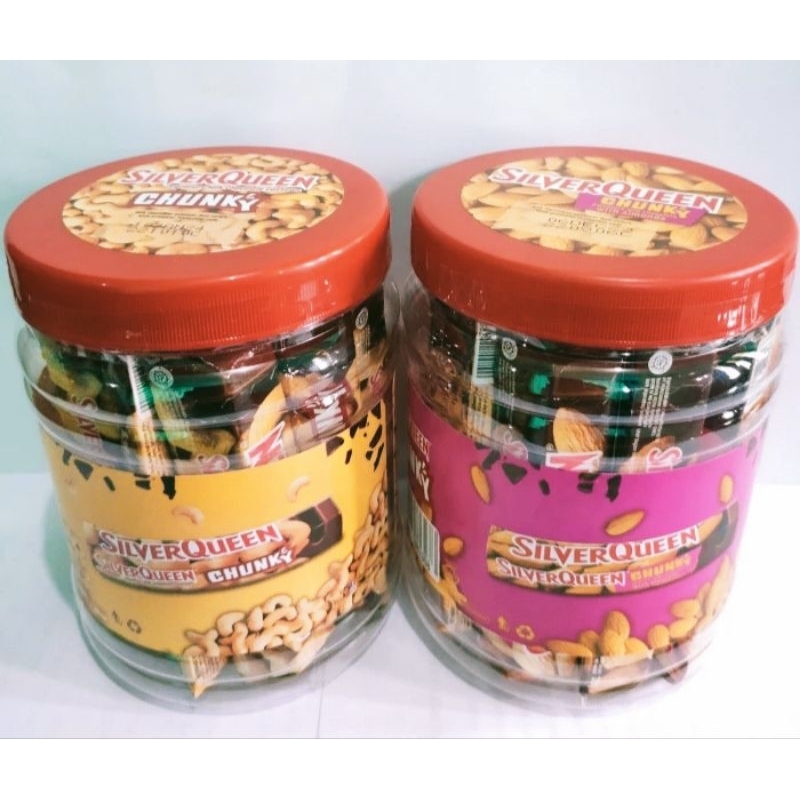 

Coklat Silverqueen Chunky Bar Choco Cashew Almond Toples Isi 12 Pcs | Cokelat Silver Queen ChunkyBar Jar