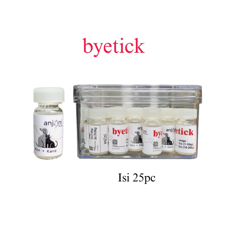 ANJANI BYETICK / Bye tick Obat kutu tetes kucing anjing / Obat kutu kucing anjing 2ml