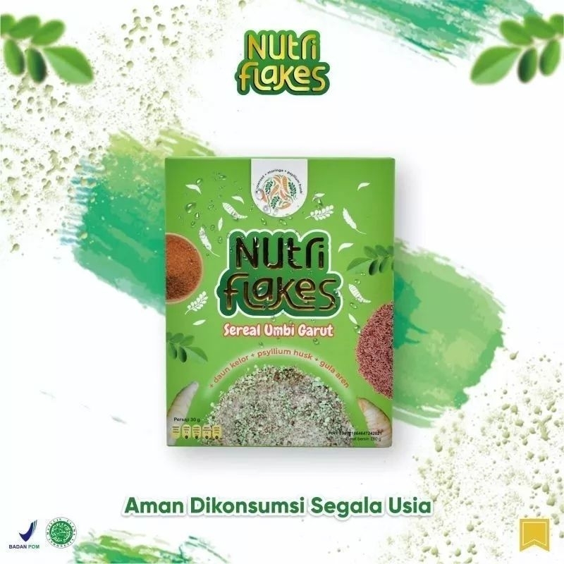 

Nutriflakes Sereal Umbi Garut Asam Lambung- AmpuhMengatasi Asam Lambung Gerd, Maag 1