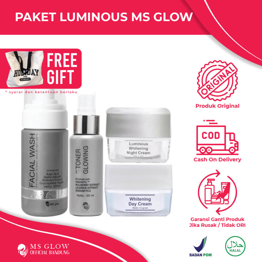 Ms Glow Original Paket Luminous Termurah Berkualitas - By Msglowofficialbandung