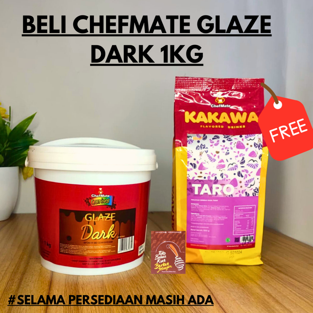 CHEFMATE GLAZE DARK KEMASAN 1KG / PROMO