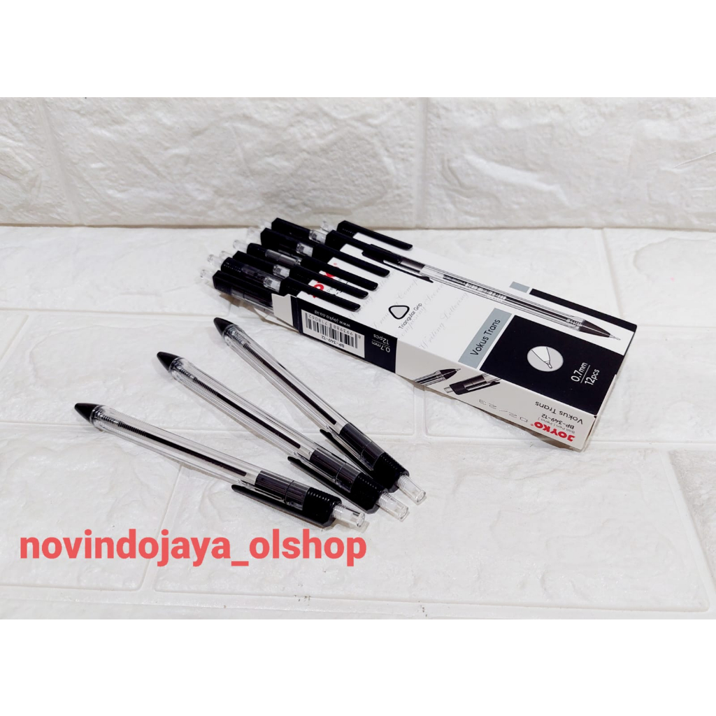 

PULPEN JOYKO / PULPEN BP 349 HITAM VOKUS TRANS 0,7MM TERMURAH