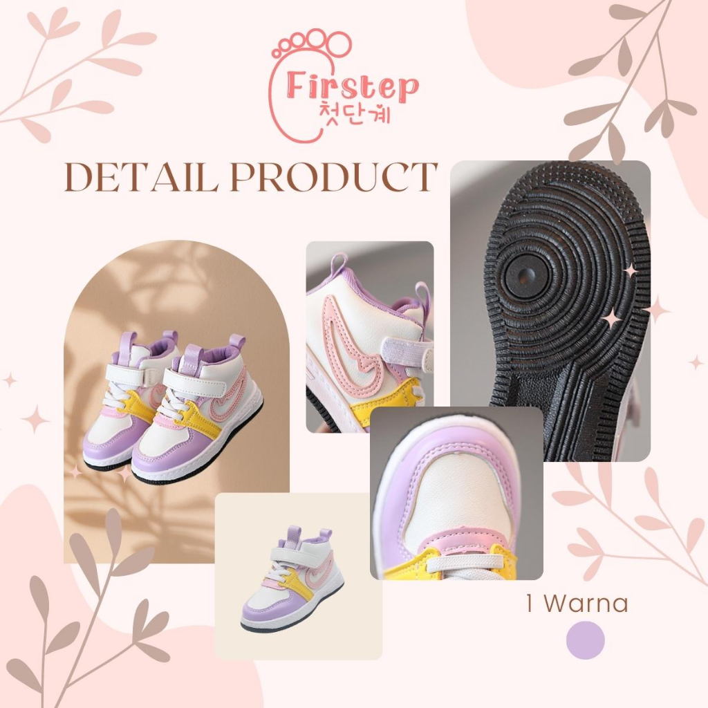 Sepatu Anak Perempuan Dan Laki Laki Import Sneaker Anak Usia 1-5 Tahun FS129