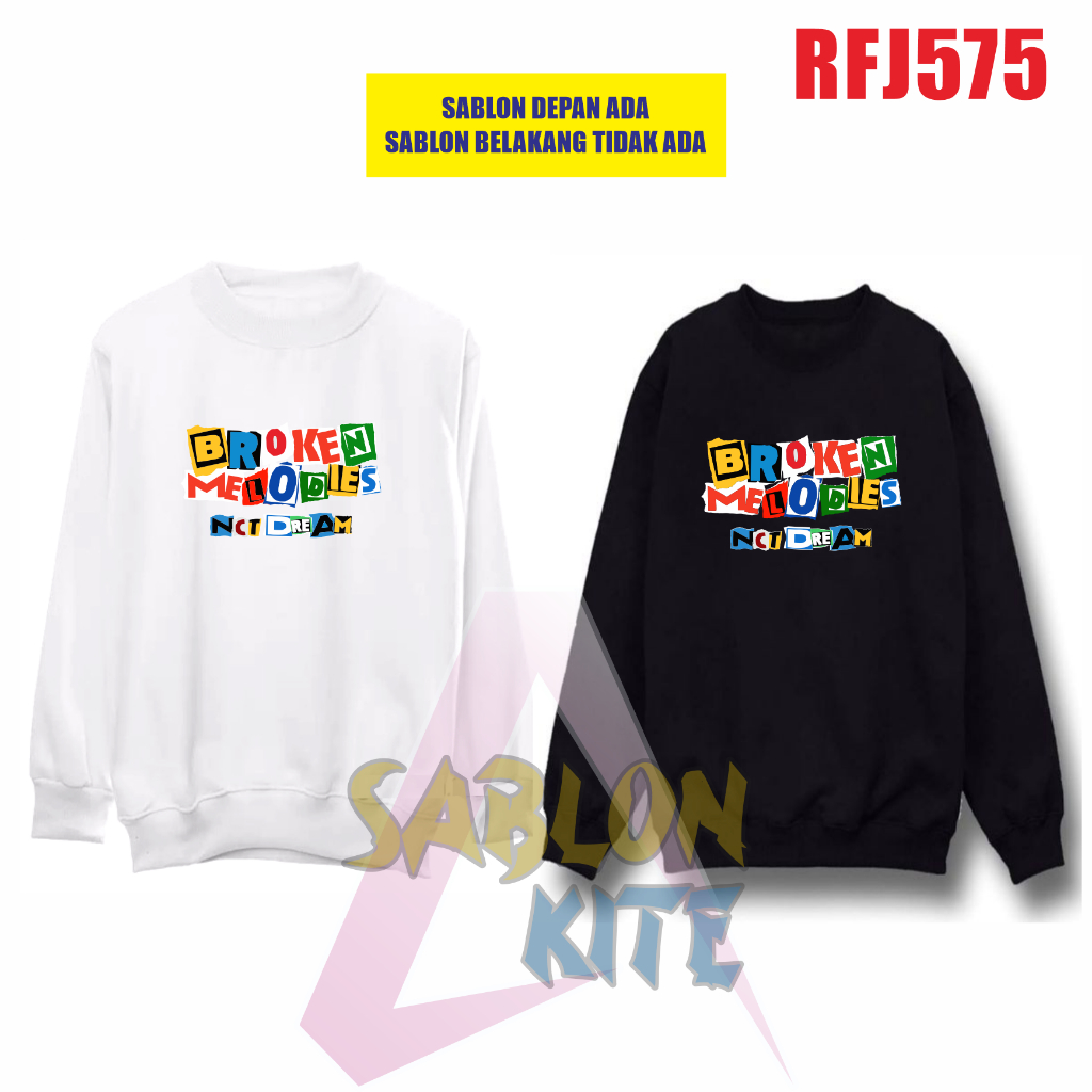 Gratis Fotocard hoodie SWeater Broken Melodies RFJ575 sablon depan aja jisung jeno