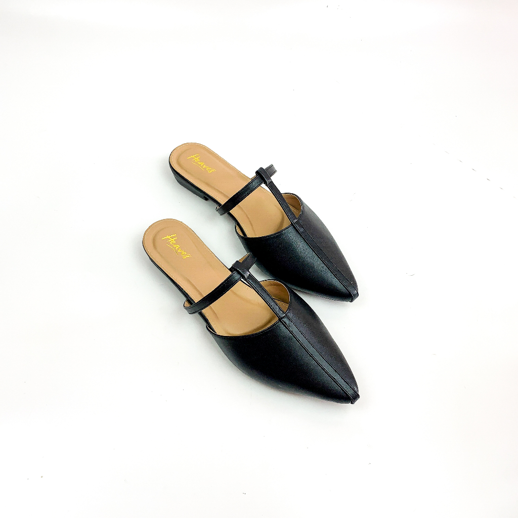 Heaves - Sepatu Hak Tahu Wanita 2cm Clarissa Black - Sepatu Wanita Premium