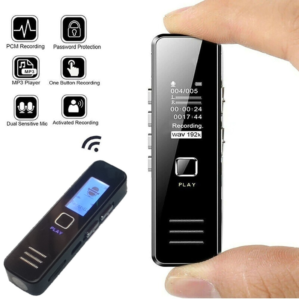 Perekam Suara Audio Digital Mini Voice Recorder 32GB - VC173 - Black