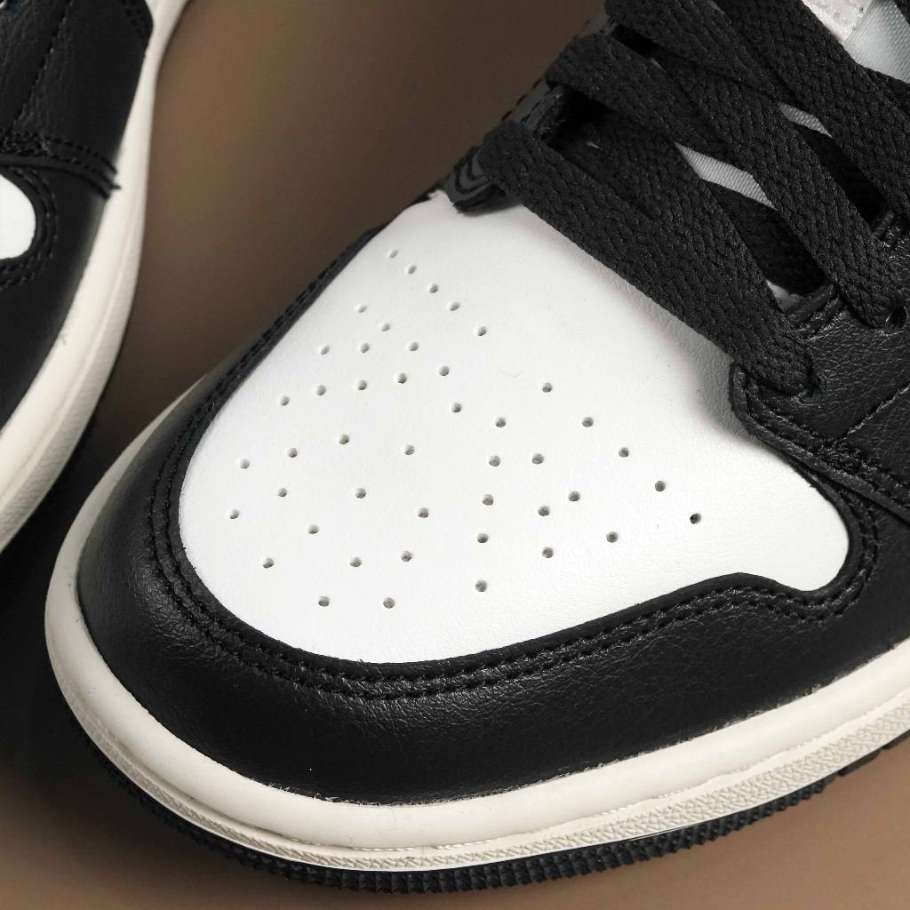 Air Jordan 1 Low Black Mocha Swoosh