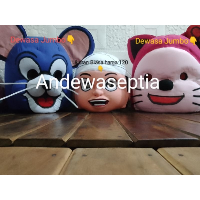 Boneka Mampang Kepala Nya Saja Size Jumbo(Dewasa)&Super jumbo Mata Ngedip