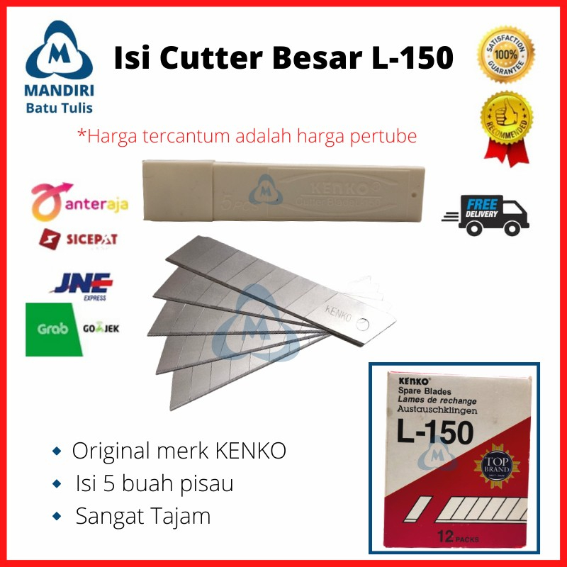 

Isi Cutter Kenko Besar L 150 - Spare Blade isi 5bh
