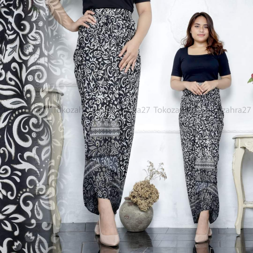 Rok Rempel Batik Pinggang Karet Jumbo MOTIF KERA SAKTI, TANJUNG, RAMBAT