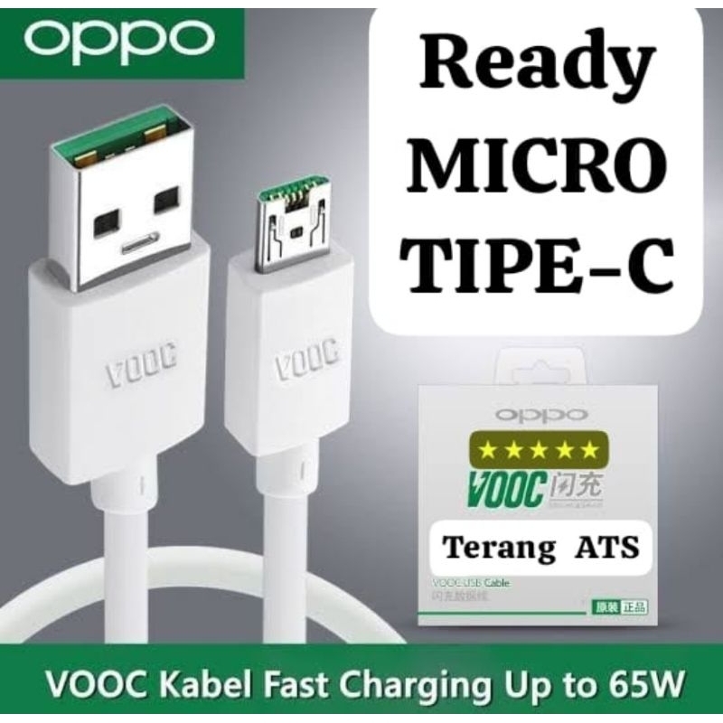 Kabel Data Oppo TYPE C USB Cable VOOC FAST CHARGING , Kabel Data ORI OPPO VOOC Micro USB Tipe C Original VOOC , Untuk OPPO Kabel Data USB TO TYPE - C Kabel Charging Quick , Cable Data USB To Micro V8 Cable Data USB To Tipe-C Kabel Data Oppo Vooc OPPO VOOC