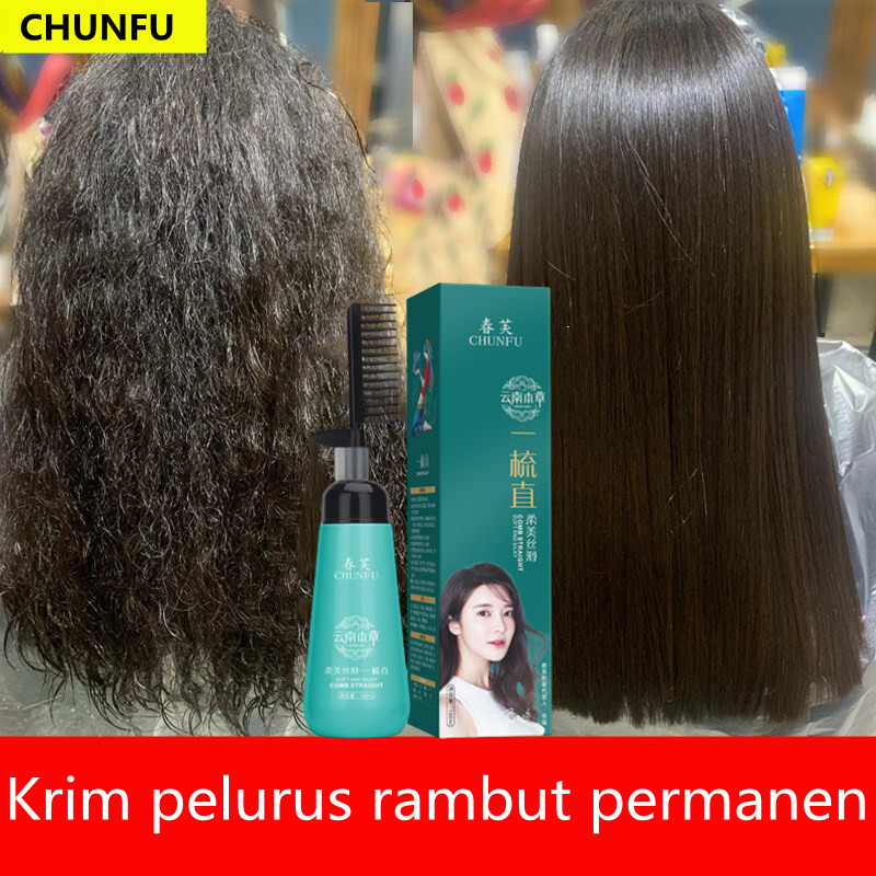 Cream Pelurus Rambut tanpa catok Masker Pelurus Rambut Smoothing rambut permanen Obat Pelurus Rambut