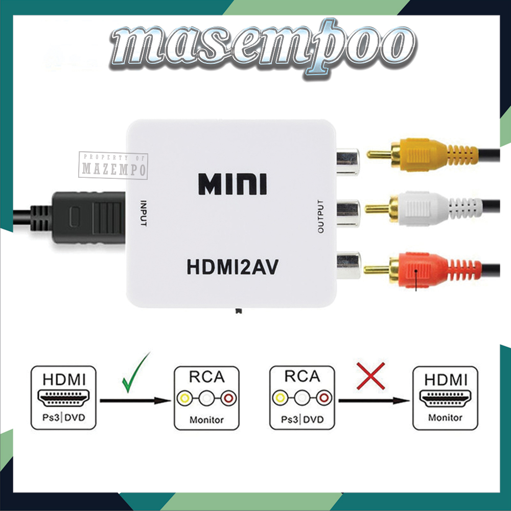 Converter HDMI to RCA AV Adapter