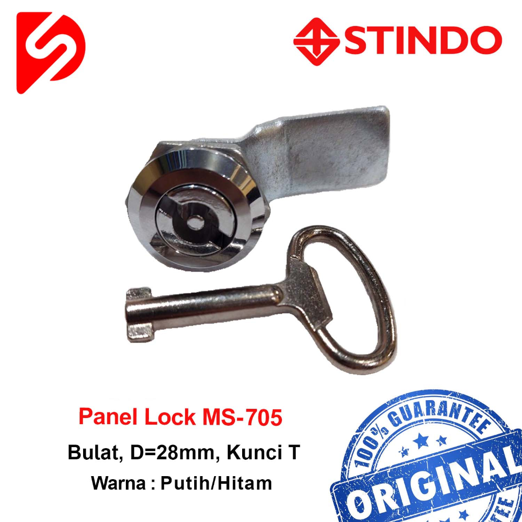 Kunci panel MS-705 Bulat, D=28mm, kunci T STINDO
