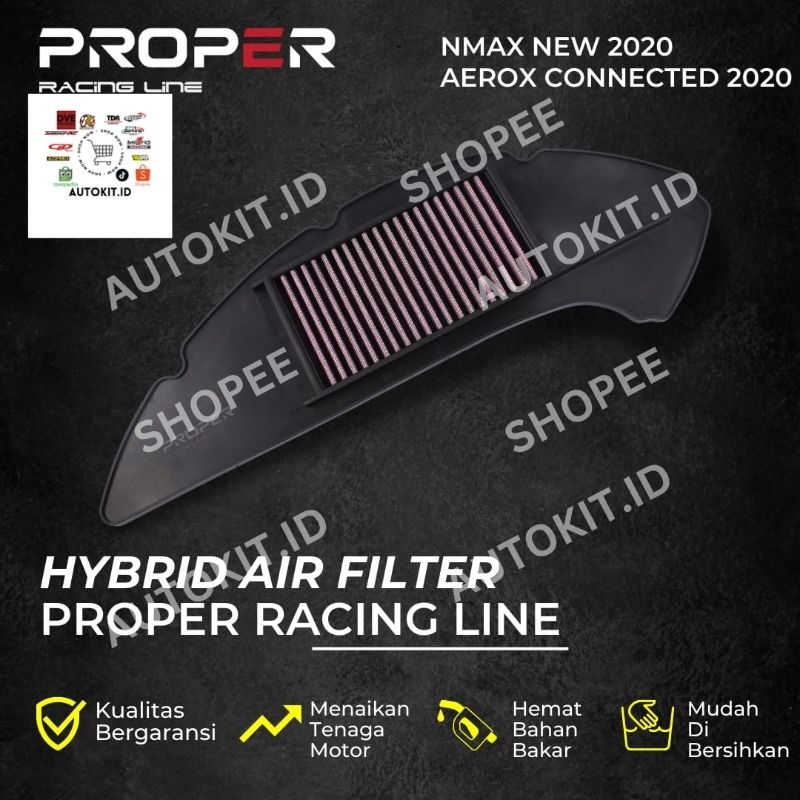 FILTER UDARA PROPER RACING VARIO, BEAT, SCOOPY, NMAX, AEFOX, LEXI, R15