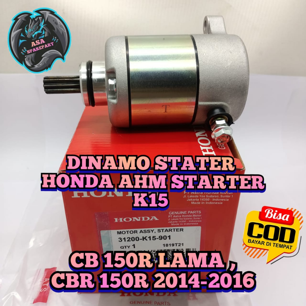Dinamo Stater K15 Motor Honda CB 150 R Old / Lama , CBR 150 R Old Dynamo Cb 150R , Cbr 150R Starter 