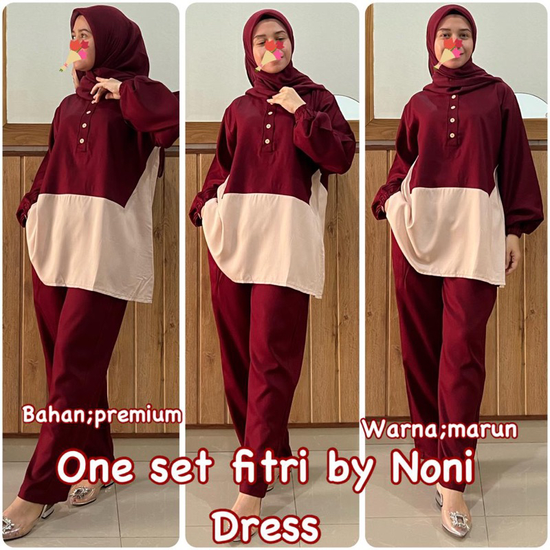 Daster Arab Noni FITRI Baju Setelan Rayon Twill Premium