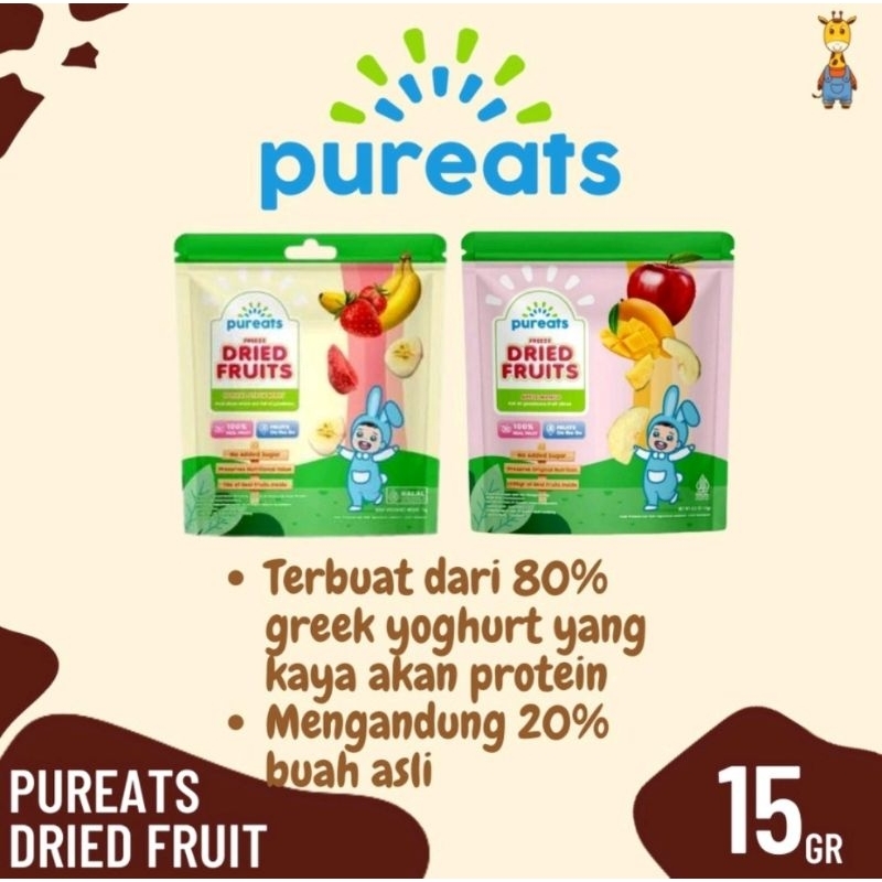

PUREATS DRIED FRUITS 15g | Snack bayi