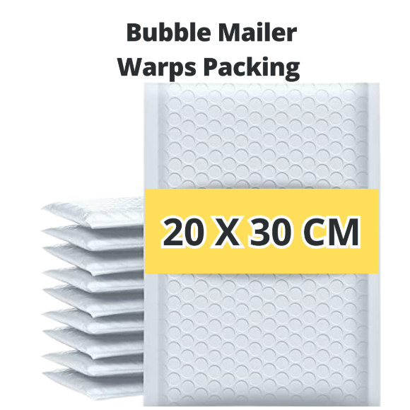 

PolyBubble Padded 20 x 30 Envelope Packet Mailer bubble amplop Putih Kantong Plastik Wrap Packing