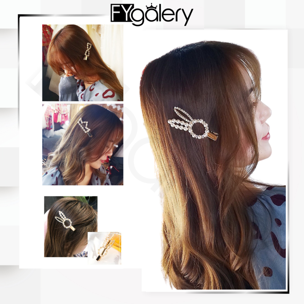 FYGALERY ACC130 Jepit Rambut Mutiara Hairclip Hairpin Aksesoris Rambut Korean Mini Murah