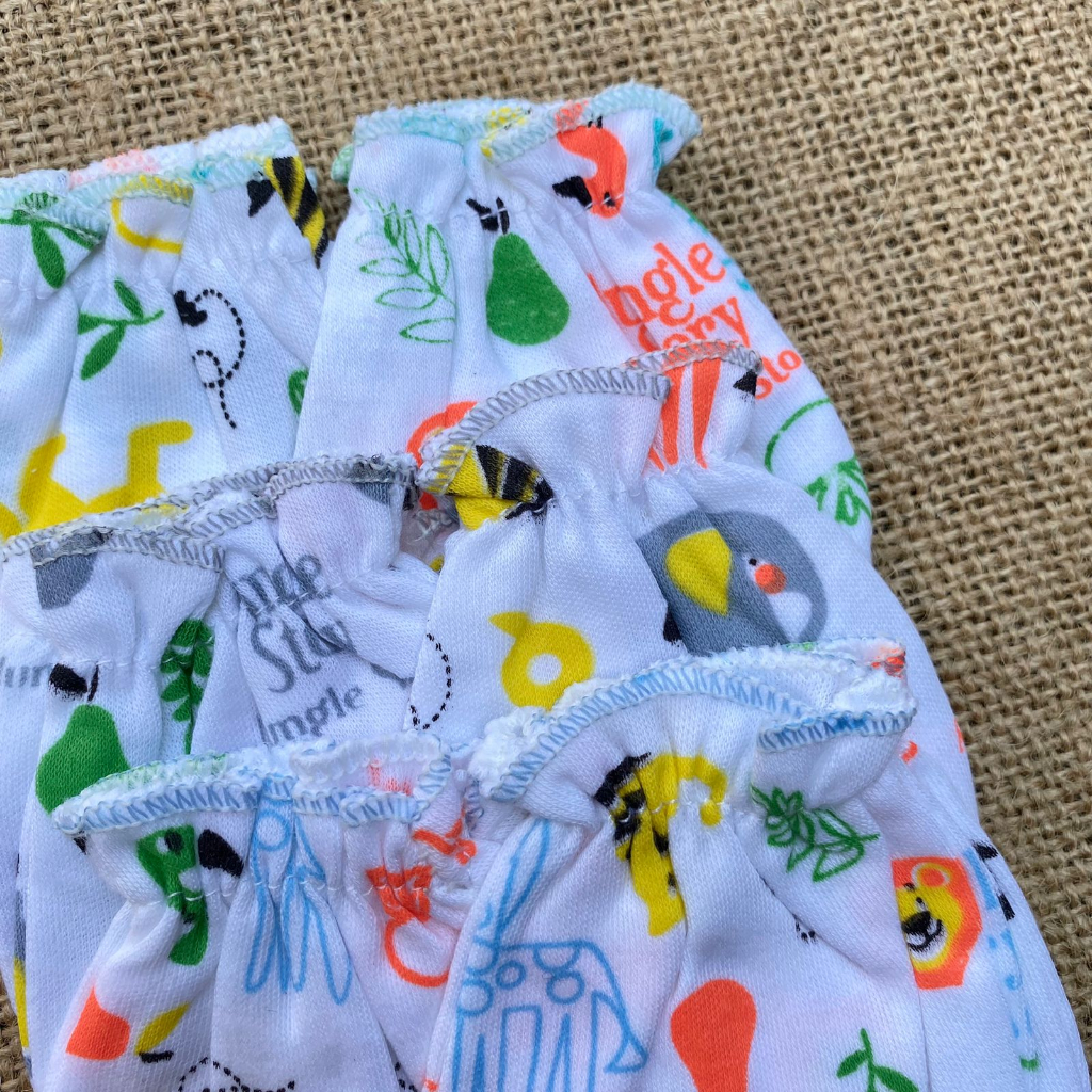PROMO 7.7 3 pcs sarung tangan 3 pcs sarung kaki bayi baru lahir ASYAM BABY
