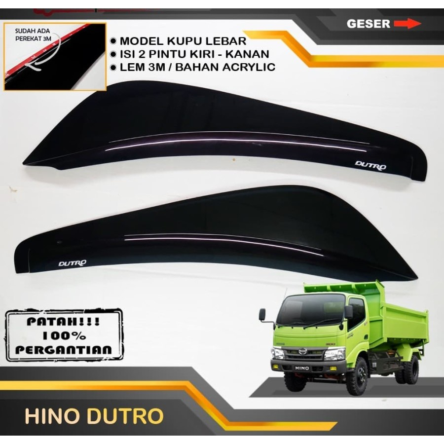 TALANG AIR HINO DUTRO HINO 300 MODEL LEBAR KUPU KUPU LEM