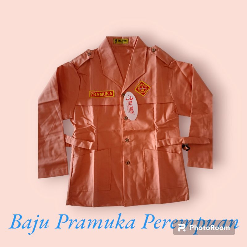 Baju Pramuka perempuan lengan panjang Mr. ben