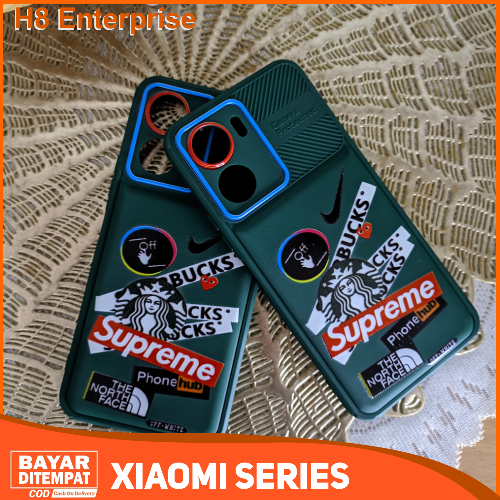 Case  Redmi A1 A2 9A 9C 10A 10C 12C Redmi Note 8 Note 9 Note 10 Note 10S Note 11 Note 11S Note 12 4G Casing Starbucks X Supreme Pro Camera Premium
