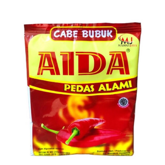 

Bubuk cabe giling aida 500gr pedas alami bumbu cabai original