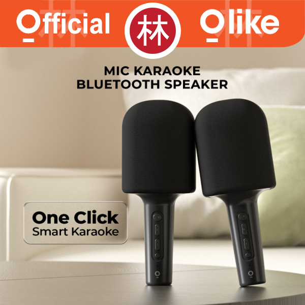 Olike KM1 Portable Microphone Wireless Karaoke Mic BT 5.0 Aux Micro SD