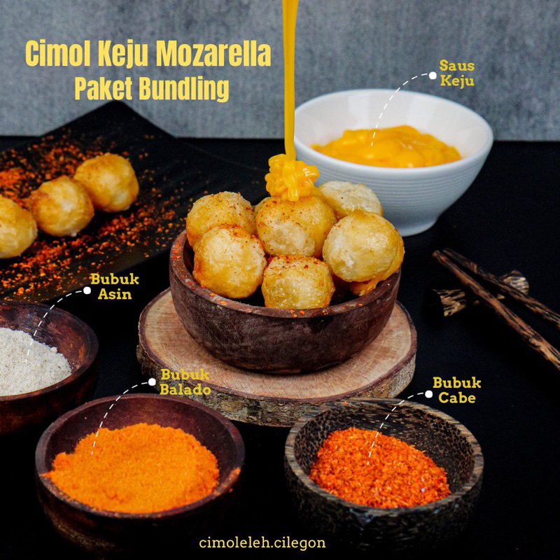 

PAKET BUNDLING Cimol Keju Mozarella, Dapet 3 items
