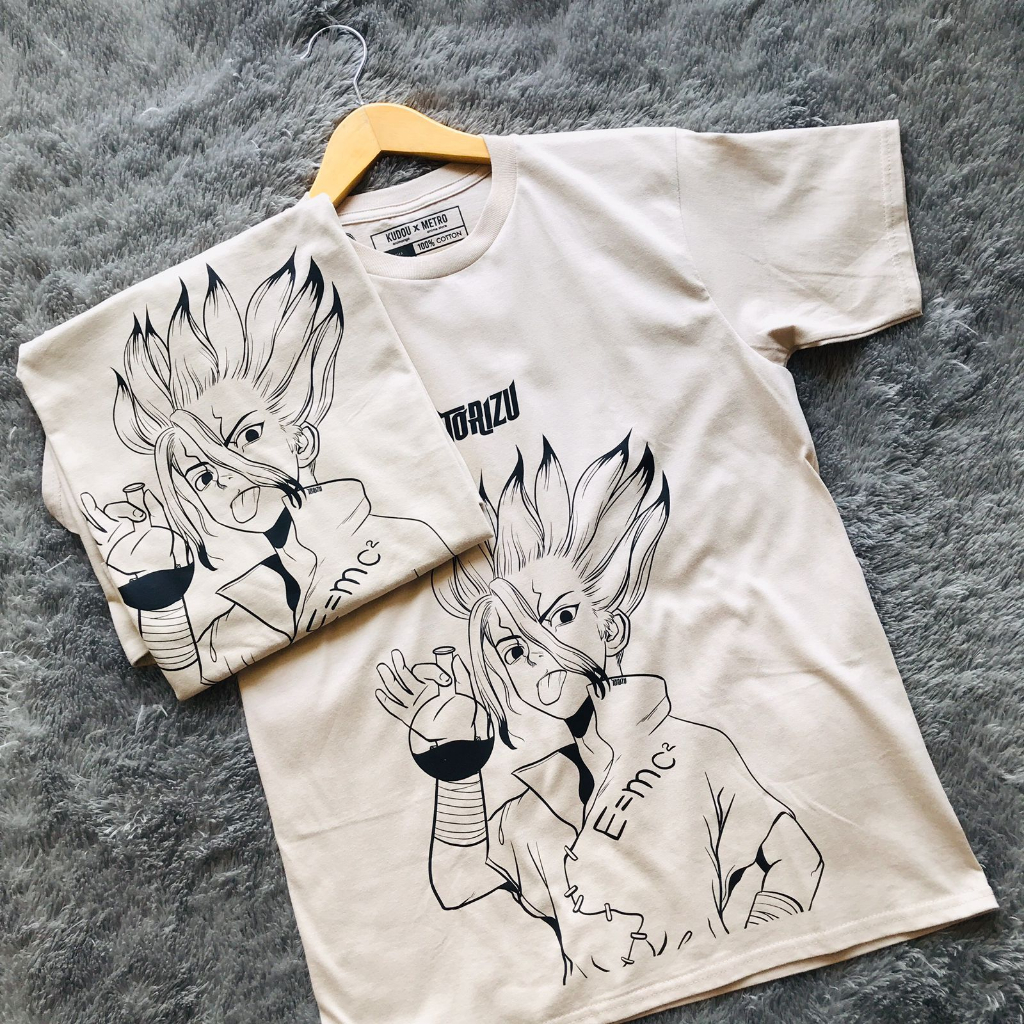TORIZU Tshirt Senku Ishigami Chemical Cream Anime Manga Premium Unisex