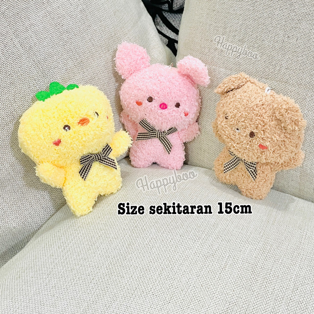 gantungan kunci boneka bulu dino cinnamoroll sheep dicin keychain doll plushie