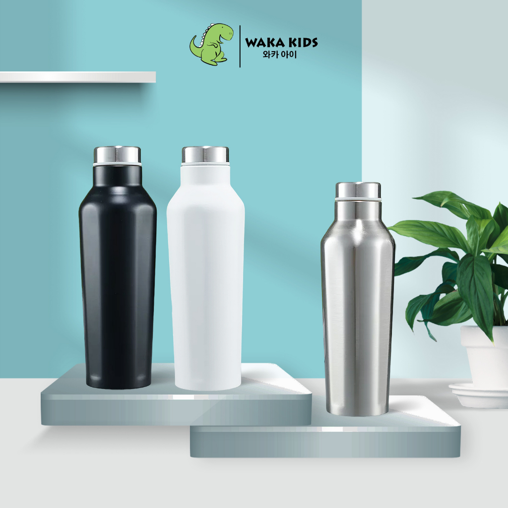 Wakakids Botol Minum Termos Stainless Steel Tumbler Premium Simple Polos 500ml K231 Venjr