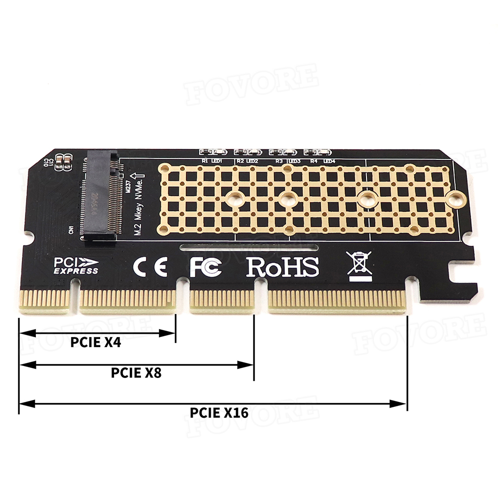 PCIE NVME M.2 SSD to PCIE X16 Expansion Card