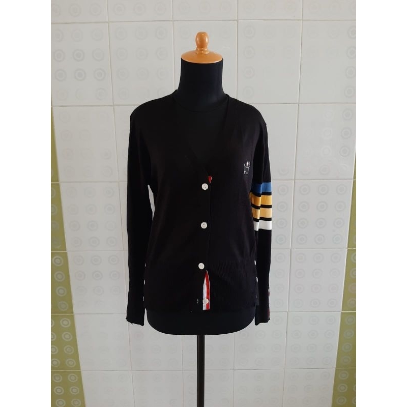 New cardigan rajut premium tb hitam