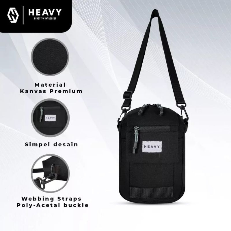 tas slingbag frandela tas casual tas selempang heavy original heavy official