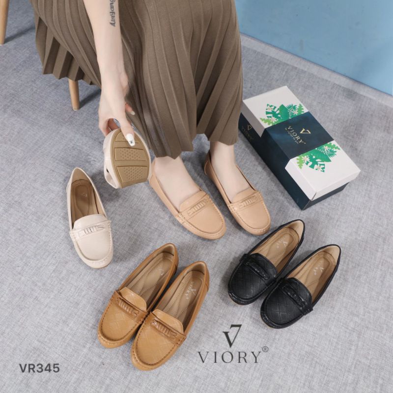 VIORY Sepatu Flat Loafers Shoes #VR345 ORIGINAL