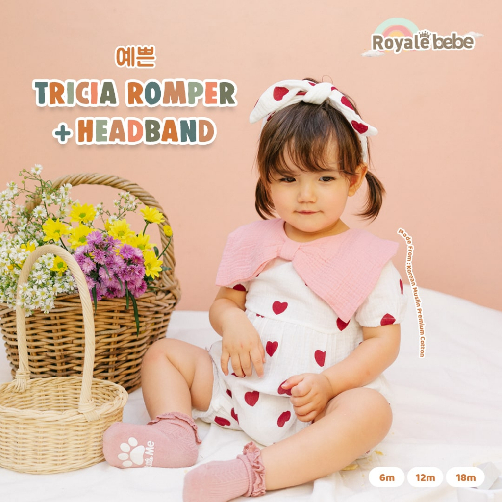 Royale Bebe Tricia Romper + Headband / Romper Baby