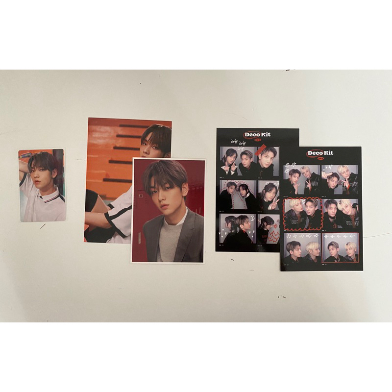 soobin weverse wowow drama japan postcard pc photocard, deco kit 6 cut photo set unit beomgyu taehyu