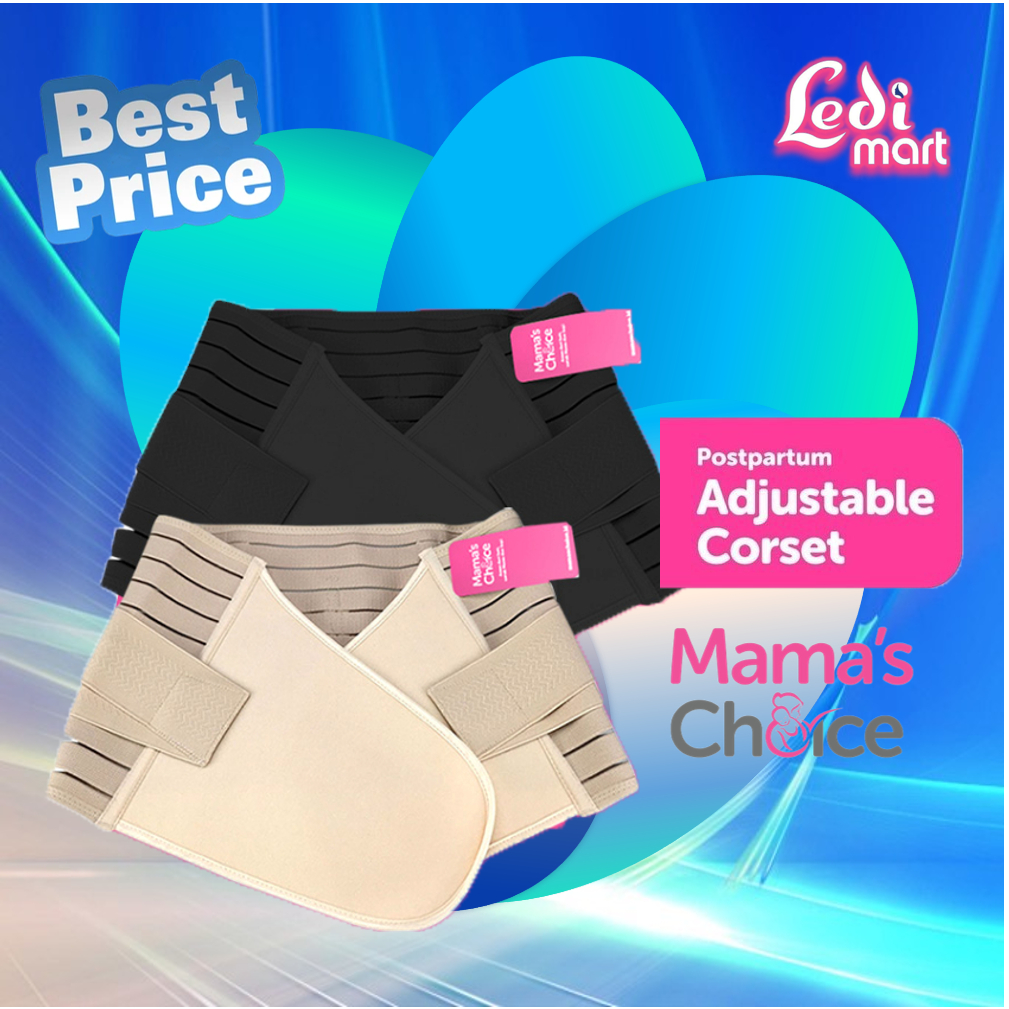 ORIGINAL Mama's Choice Postpartum Adjustable Corset  / Korset Melahirkan Mamas Choice / Mama Choice Korset Ibu Melahirkan / Gurita Ibu Melahirkan setelah Cesar / LEDIMART