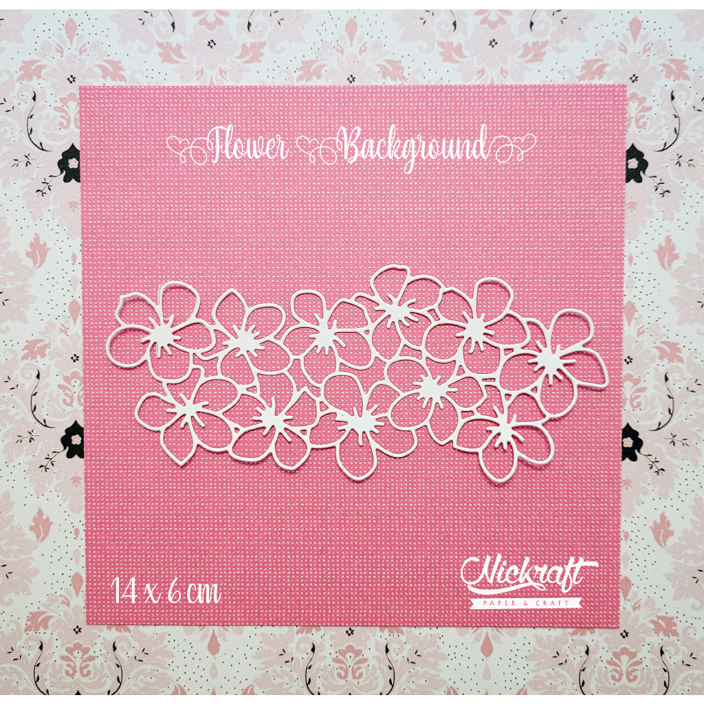 

FLOWER BACKGROUND - Hiasan Scrapbook Jurnal Die Cut Journaling Bujo